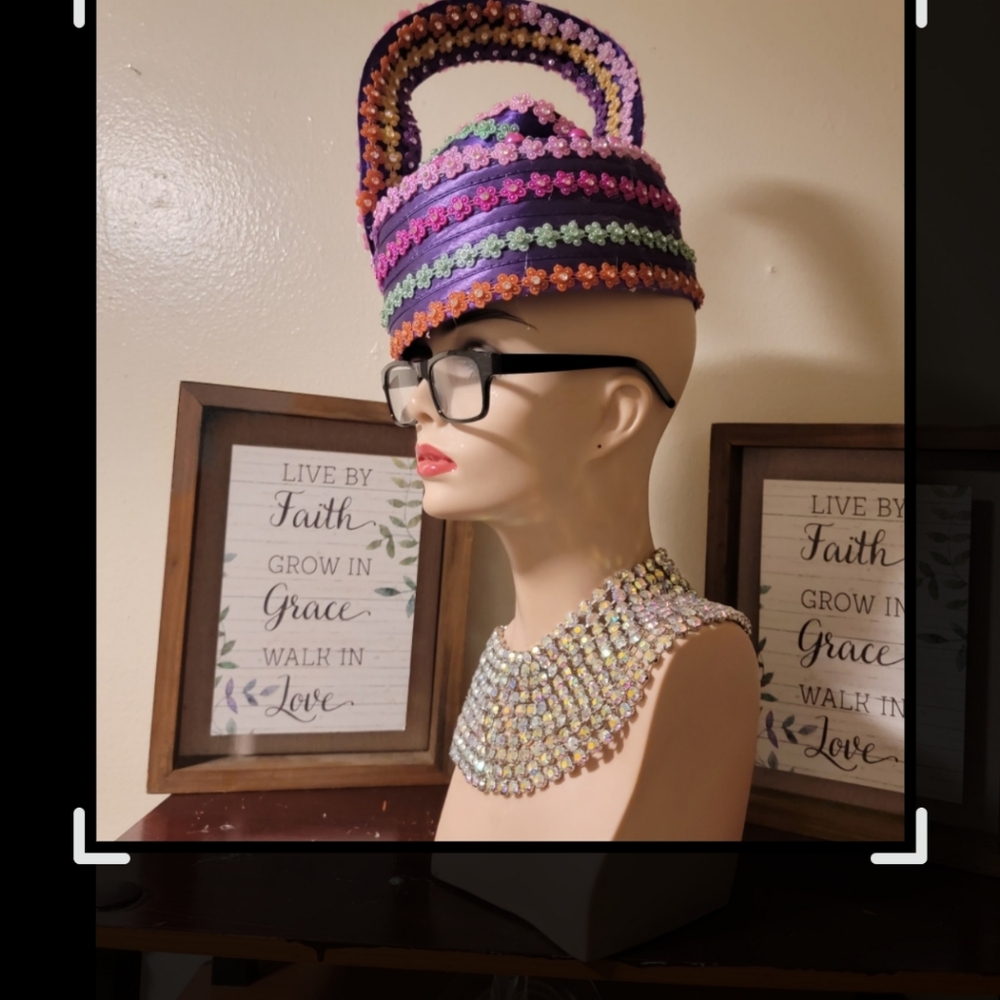 Colorful Beaded Women's Hat